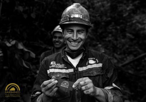 Miners working with Fairmined Ethical Gold